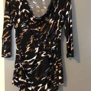 Beautiful 3/4 sleeve wrap blouse